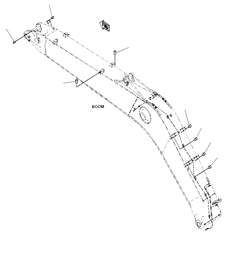 Схема запчастей Komatsu PC240LC-10 - T- СТРЕЛА НАВЕСН. ОБОРУД ЗАГЛУШКА РАБОЧЕЕ ОБОРУДОВАНИЕ