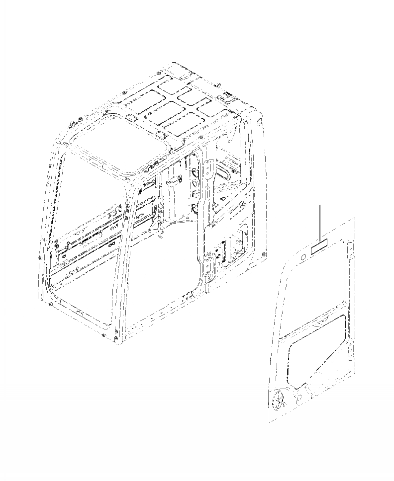 Схема запчастей Komatsu PC240LC-10 - U- ТАБЛИЧКИ KOMATSU NAME EMBLEM (КАБИНА) МАРКИРОВКА