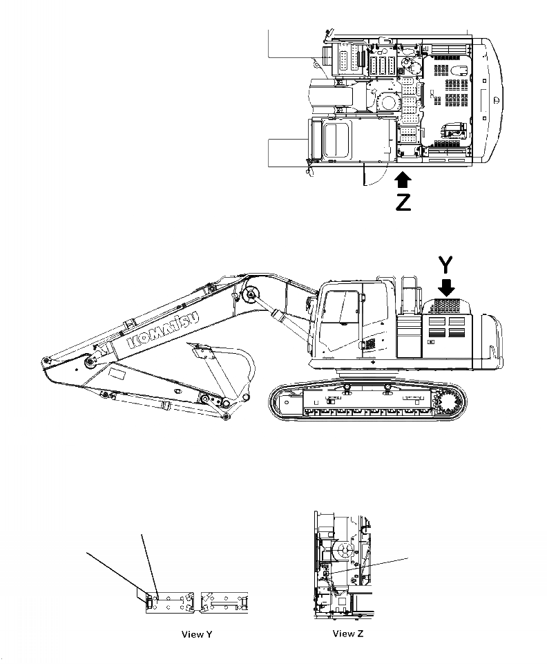 Схема запчастей Komatsu PC240LC-10 - U- ТАБЛИЧКИ АККУМУЛЯТОР МАРКИРОВКА