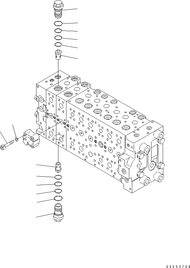 Схема запчастей Komatsu PC240LC-10 - ОСНОВН. УПРАВЛЯЮЩ. КЛАПАН, С -ДОПОЛН. АКТУАТОР ТРУБЫ, АККУМУЛЯТОР, ДЛЯ 2-СЕКЦИОНН. СТРЕЛЫ, ВНУТР. ЧАСТИ (/) ОСНОВН. УПРАВЛЯЮЩ. КЛАПАН, С -ДОПОЛН. АКТУАТОР ТРУБЫ, АККУМУЛЯТОР, ДЛЯ 2-СЕКЦИОНН. СТРЕЛЫ