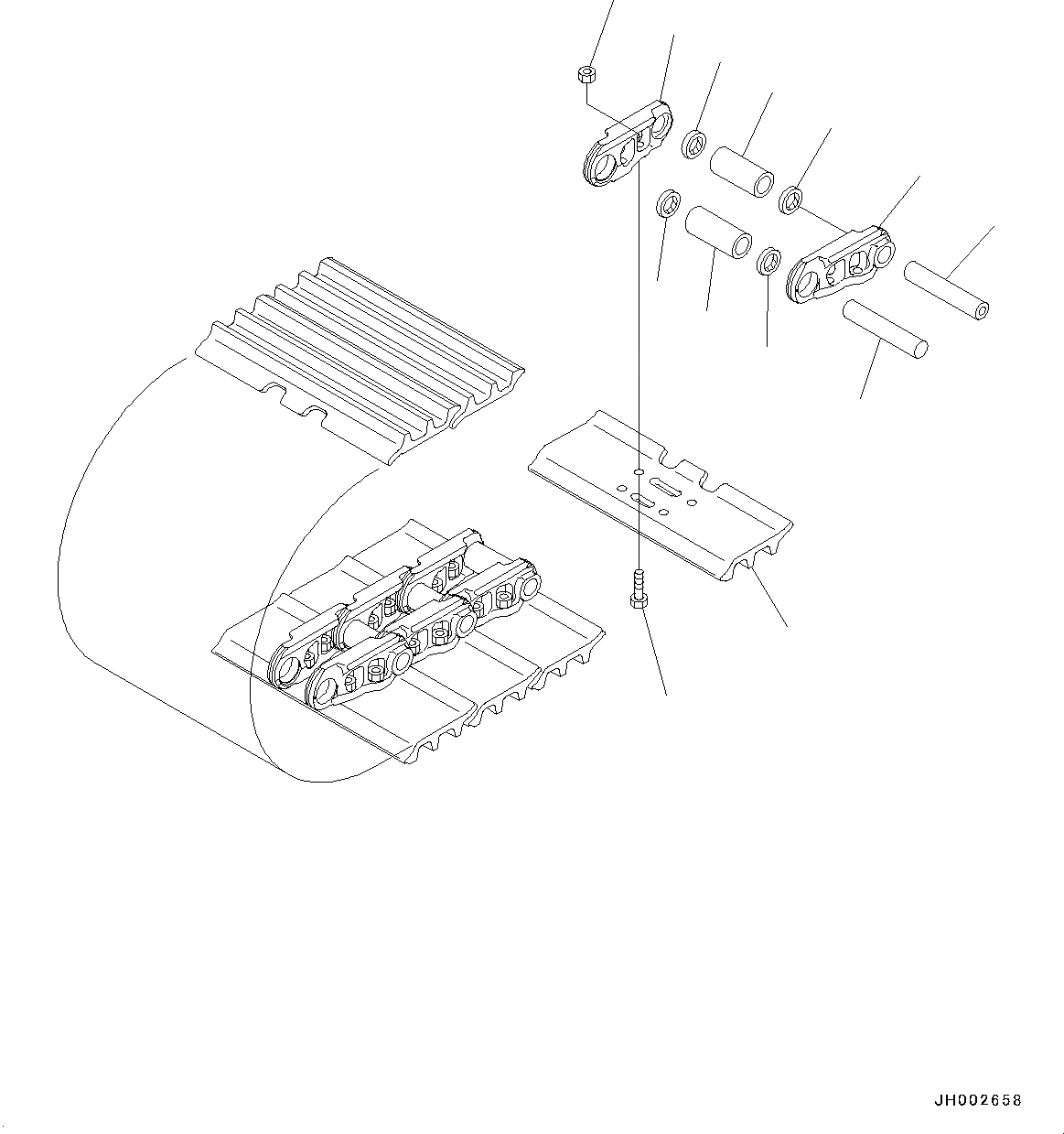 Схема запчастей Komatsu PC240LC-10 - ГУСЕНИЦЫ ASSEMBLY, ОТВЕРСТИЕD ТРОЙНОЙ ГРУНТОЗАЦЕП. SHOE, 7MM ШИР., УПЛОТНЕНИЕED И СМАЗ.D СОЕДИНИТЕЛЬН. ЗВЕНОS ГУСЕНИЦЫ ASSEMBLY, ОТВЕРСТИЕD ТРОЙНОЙ ГРУНТОЗАЦЕП. SHOE, 7MM ШИР., УПЛОТНЕНИЕED И СМАЗ.D СОЕДИНИТЕЛЬН. ЗВЕНО