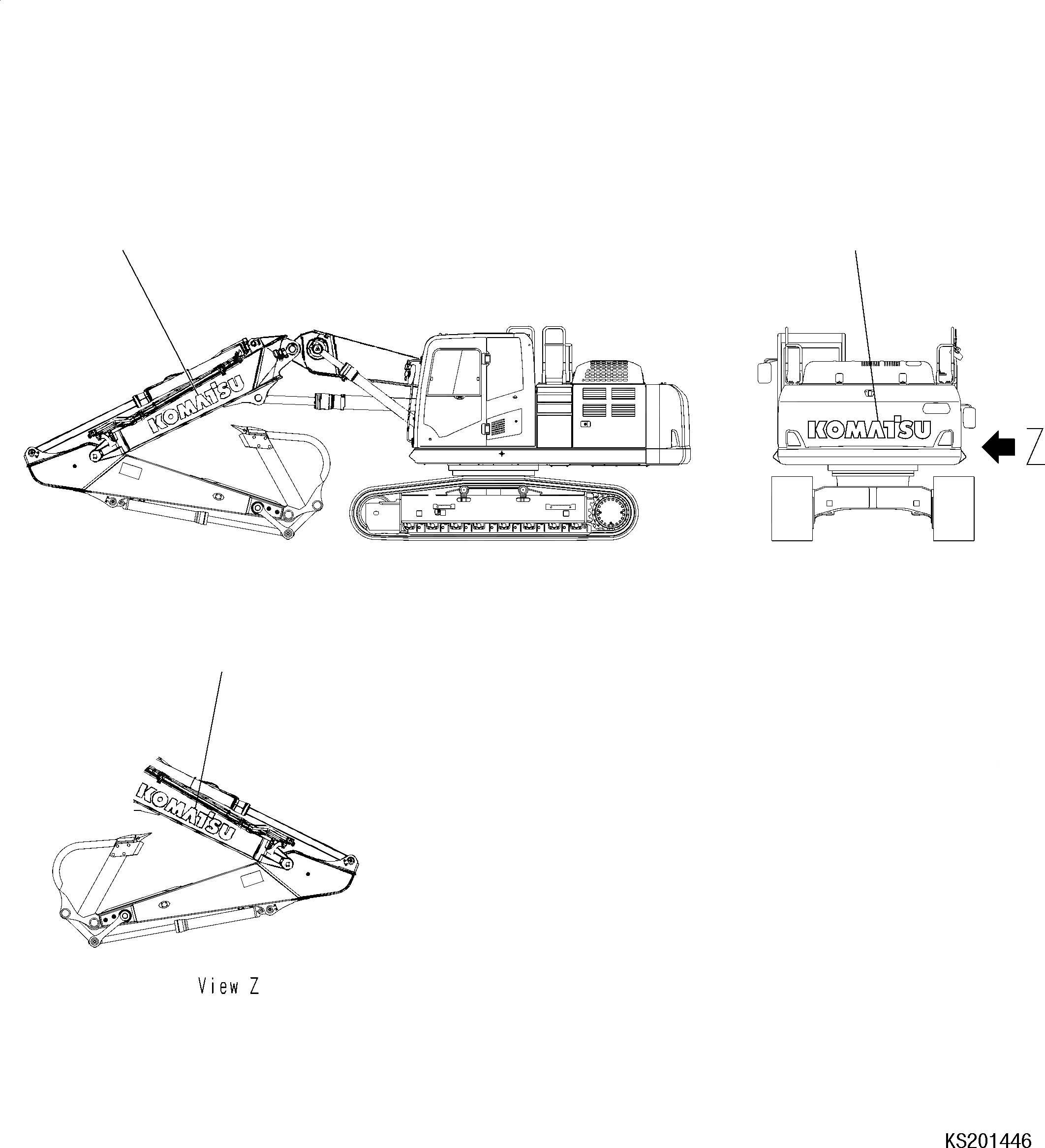 Схема запчастей Komatsu PC240LC-10 - KOMATSU ЛОГОТИП, ДОПОЛН., ДЛЯ 2-СЕКЦИОНН. СТРЕЛЫ KOMATSU ЛОГОТИП, ДОПОЛН.