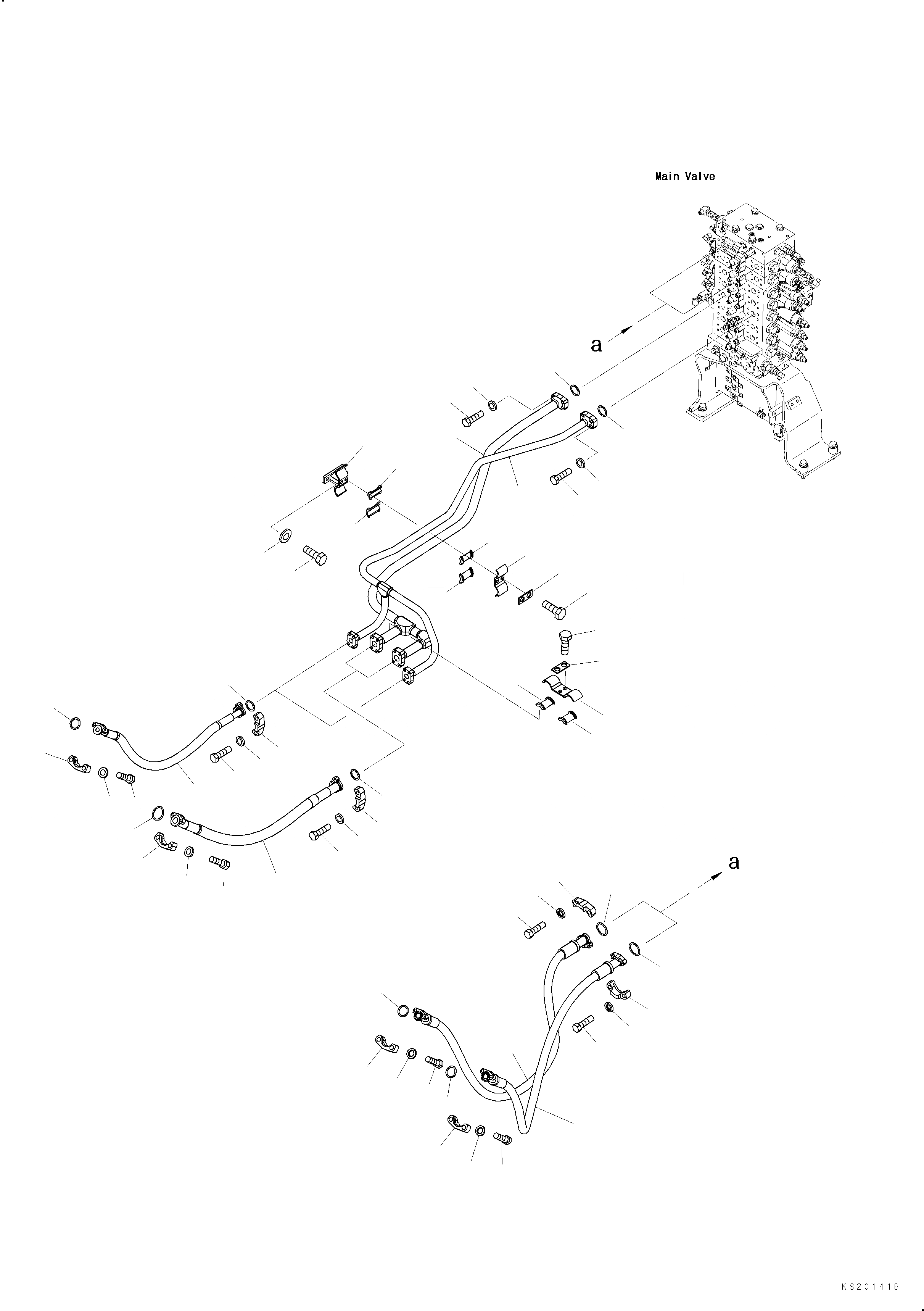 Схема запчастей Komatsu PC240NLC-10 - ГИДРОЛИНИЯ СТРЕЛЫ, ДЛЯ 2-СЕКЦИОНН. СТРЕЛЫ ТРУБЫ СТРЕЛЫ, ДЛЯ 2-СЕКЦИОНН. СТРЕЛЫ