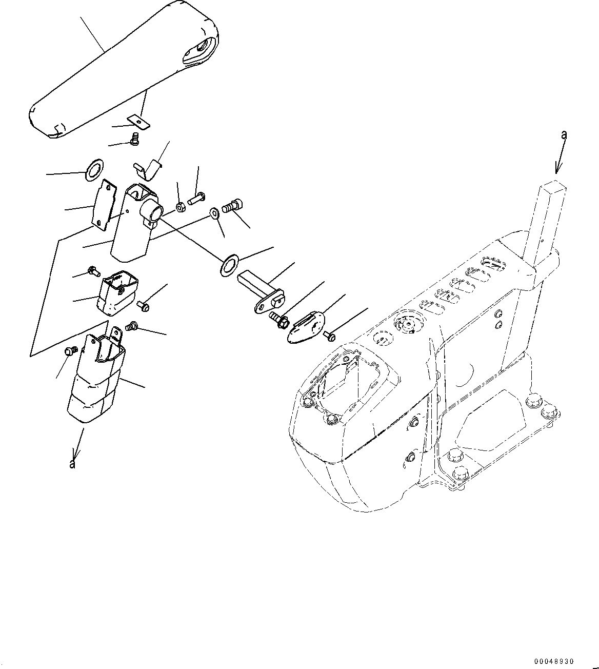 Схема запчастей Komatsu PC240LC-8 - КАБИНА, ATT, ПОЛ, ПОДЛОКОТНИК, RHS КАБИНА, ATT