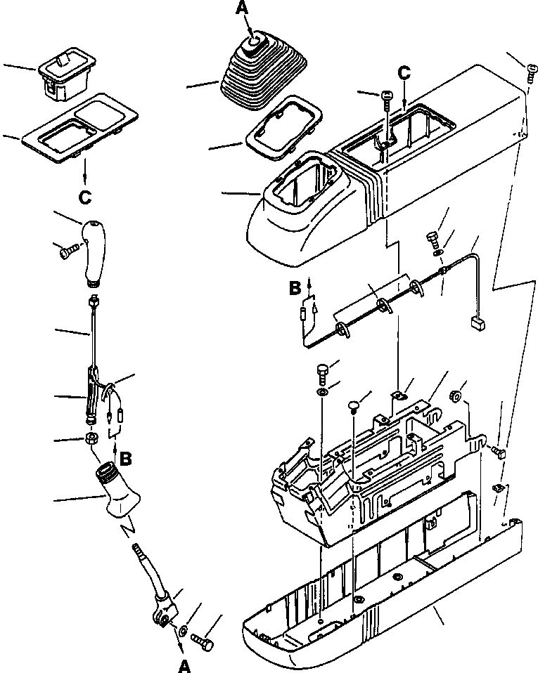 Схема запчастей Komatsu PC250LC-6LC - FIG NO. K- ЛЕВ. СТОЙКА (РЫЧАГ И COVER) КАБИНА ОПЕРАТОРА И СИСТЕМА УПРАВЛЕНИЯ