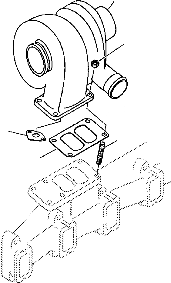 Схема запчастей Komatsu PC250LC-6LE - FIG NO. A-AA8 КРЕПЛЕНИЕ ТУРБОНАГНЕТАТЕЛЯ ДВИГАТЕЛЬ
