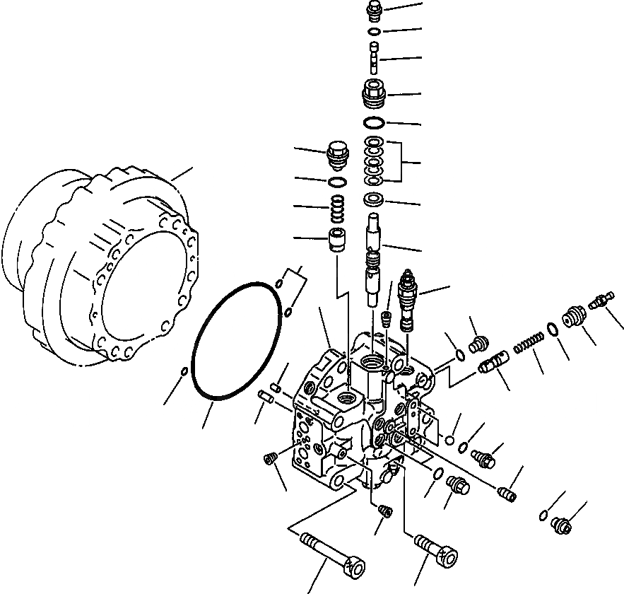 Схема запчастей Komatsu PC250LC-6LE - FIG NO. P- МОТОР ХОДА END КРЫШКАASSEMBLY - заводской номер A8 - A88 НИЖНЯЯ ГИДРОЛИНИЯ И ЛИНИЯ ХОДА