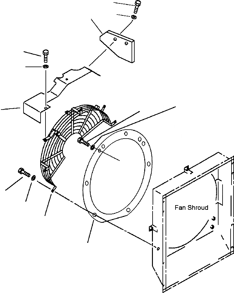 Схема запчастей Komatsu PC250LC-6L - FIG NO. C- ЗАЩИТА ВЕНТИЛЯТОРА СИСТЕМА ОХЛАЖДЕНИЯ