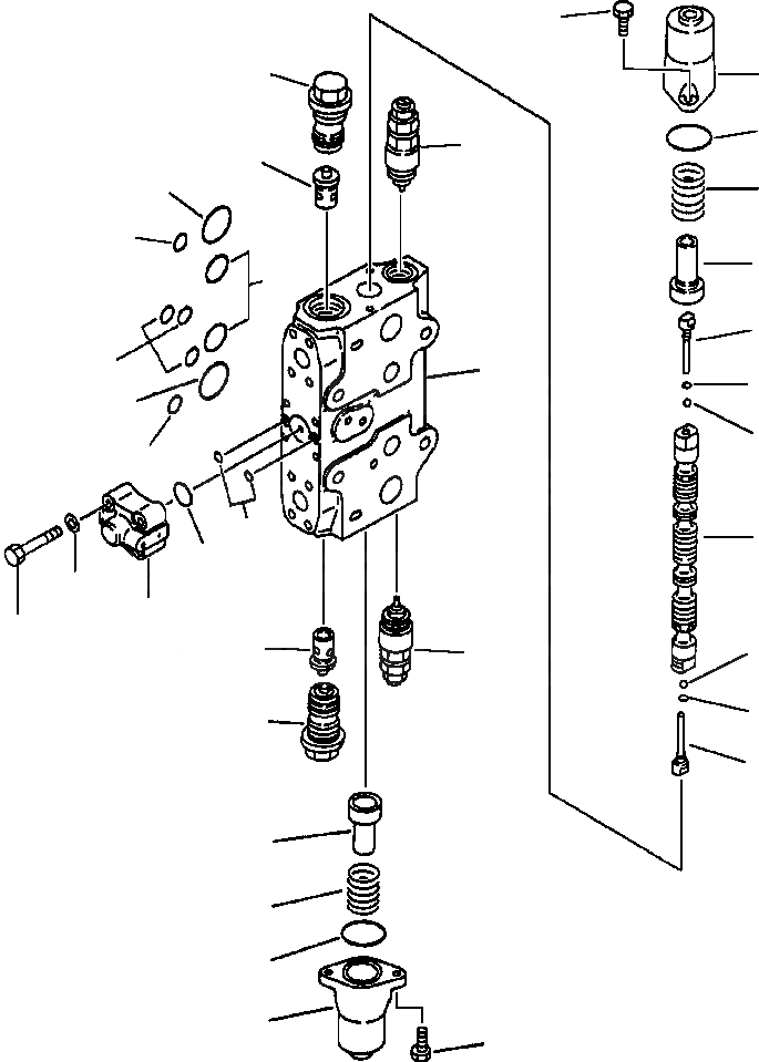 Схема запчастей Komatsu PC250LC-6L - FIG NO. H- ОСНОВН. КЛАПАН ( АКТУАТОР) (/) ДОПОЛН. СЕРВИСНЫЙ КЛАПАН PCLC- заводской номер A8 THRU A897 ГИДРАВЛИКА