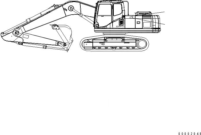 Схема запчастей Komatsu PC270LC-7L - ПЛАСТИНА (ЛЕВ. ДВЕРЦЫ КАПОТА MULTI-PATTERN ТАБЛИЧКИS) МАРКИРОВКА
