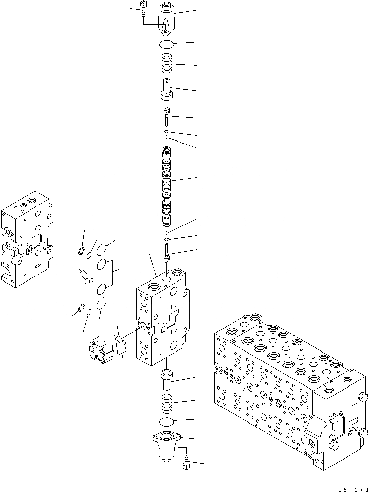 Схема запчастей Komatsu PC270LC-7L - ОСНОВН. КЛАПАН (8TH СЕКЦ.-SERVICE)( АКТУАТОРS) ОСНОВН. КОМПОНЕНТЫ И РЕМКОМПЛЕКТЫ