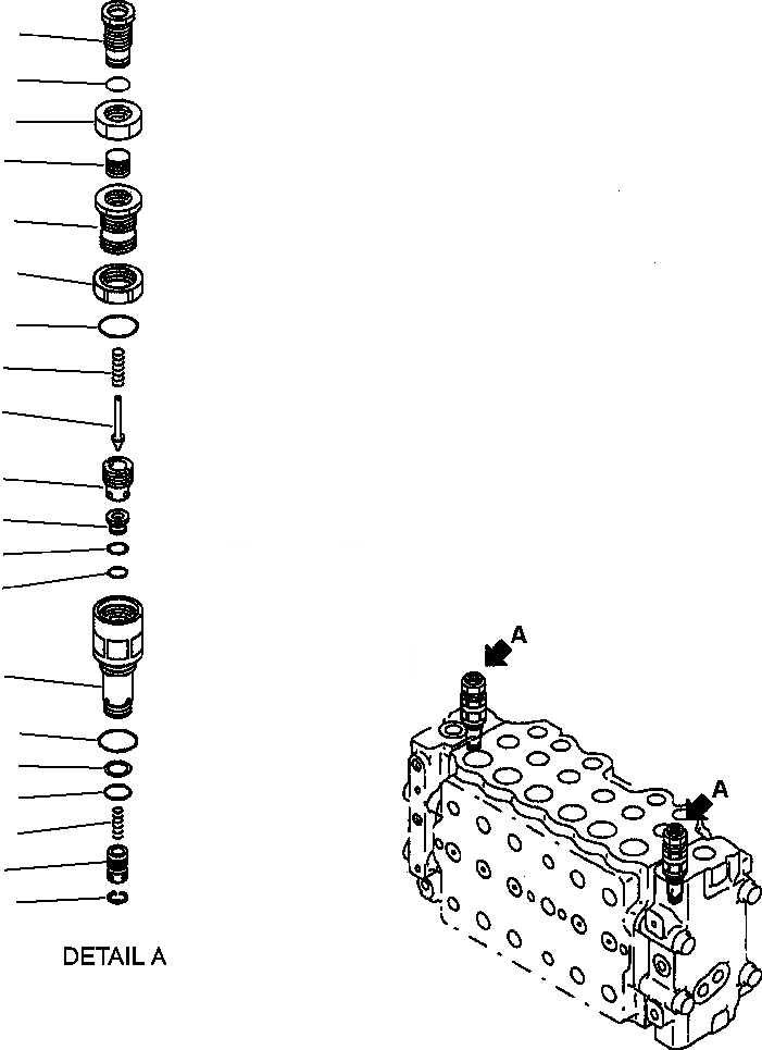 Схема запчастей Komatsu PC270LC-6LE - FIG NO. H-C9A ОСНОВН. КЛАПАН РАЗГРУЗ. КЛАПАН ASSEMBLY ГИДРАВЛИКА