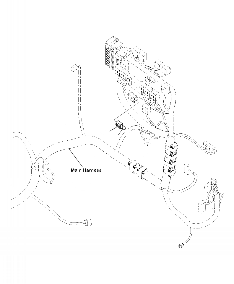 Схема запчастей Komatsu PC270LC-8 - K9-A ОСНОВН. ПРОВОДКА СОЕДИН-Е ЭЛЕКТРИКА