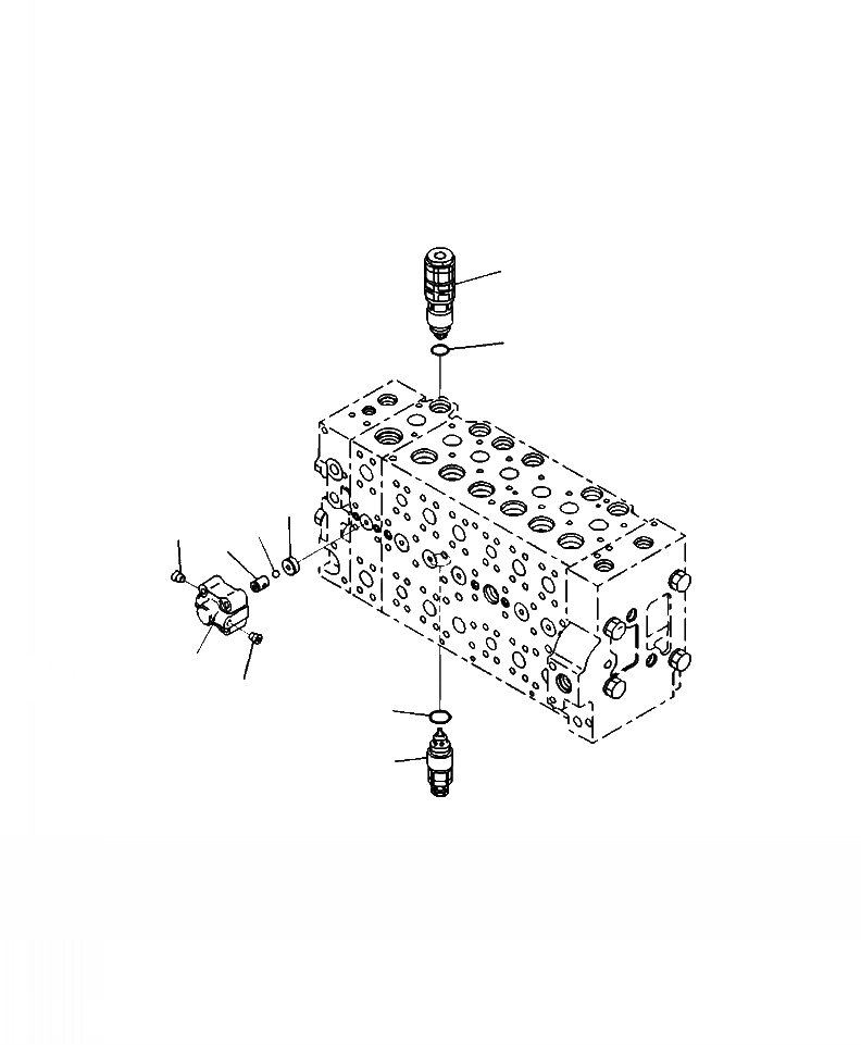 Схема запчастей Komatsu PC270LC-8 - H-8A ОСНОВН. УПРАВЛЯЮЩ. КЛАПАН СЕРВИСНЫЙ КЛАПАН (БЕЗОПАСН. ВСАСЫВ. КЛАПАН) ГИДРАВЛИКА
