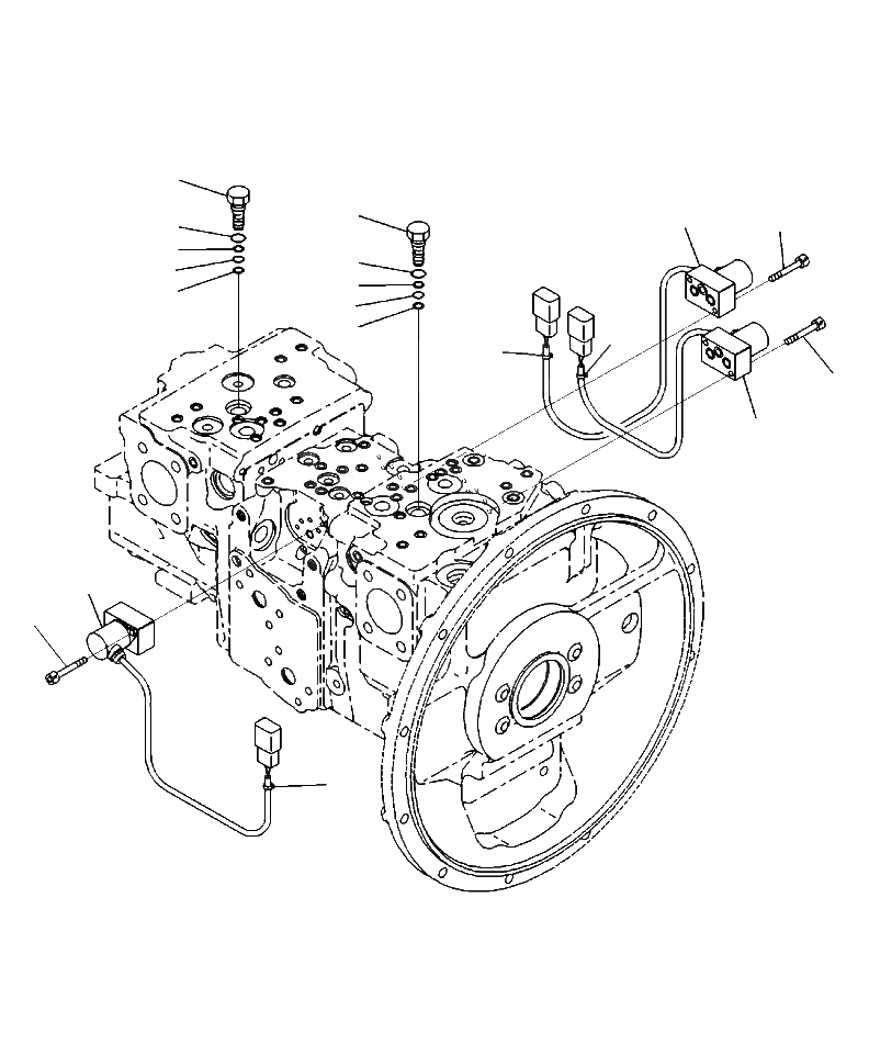 Схема запчастей Komatsu PC270LC-8 - H-A ОСНОВН. НАСОС PRESSURE СЕНСОР. ГЛАВН. КЛАПАН ГИДРАВЛИКА