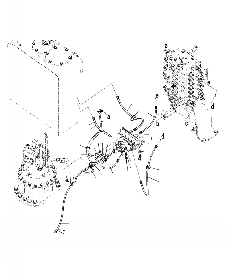Схема запчастей Komatsu PC270LC-8 - H8-A ГИДРОЛИНИЯ СОЛЕНОИДНЫЙ КЛАПАН (ПАТРУБКИ) ГИДРАВЛИКА