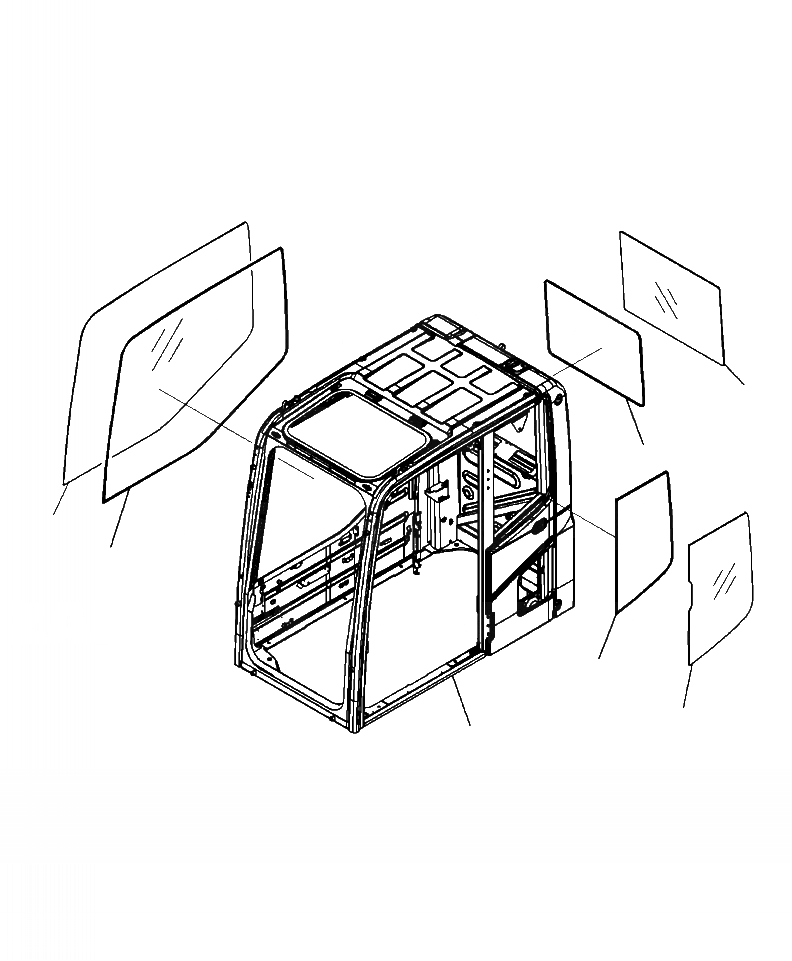 Схема запчастей Komatsu PC270LC-8 - K-A КАБИНА ОКНА (ЗАДН., ПРАВ. И ЛЕВ. ) OPERATOR\XD S ОБСТАНОВКА И СИСТЕМА УПРАВЛЕНИЯ