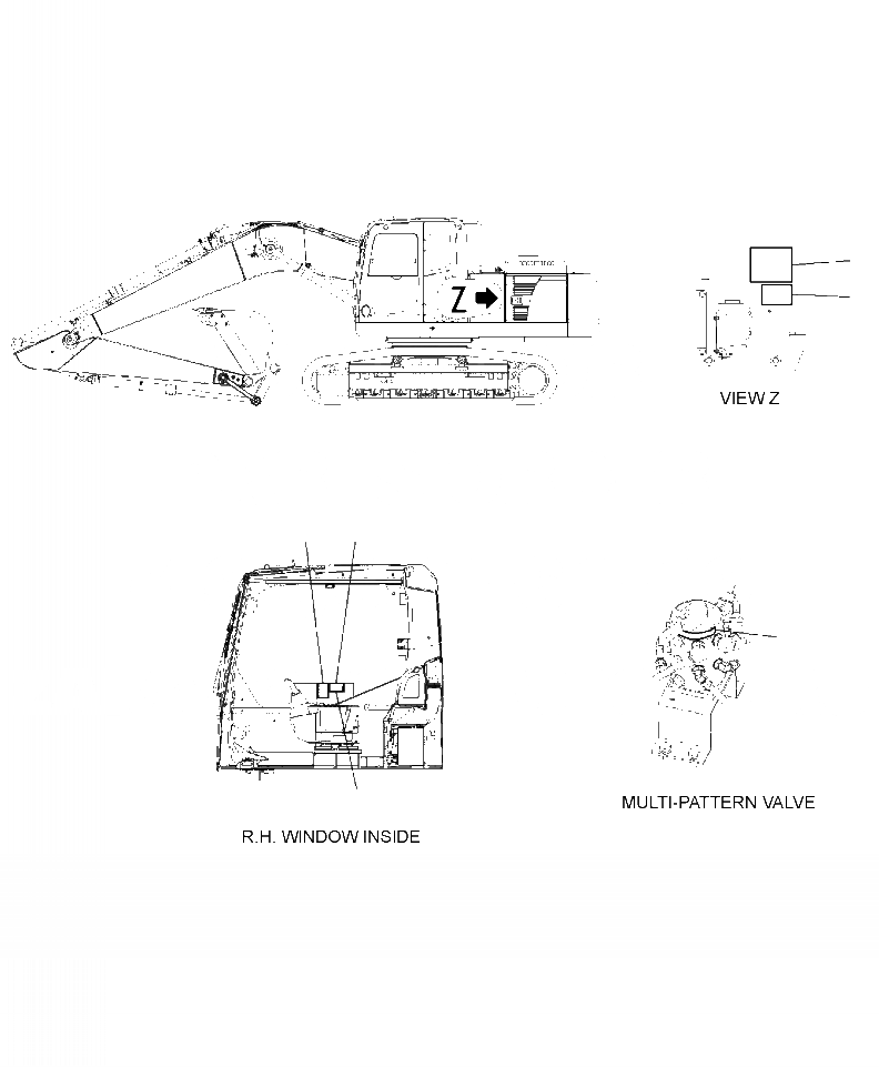 Схема запчастей Komatsu PC270LC-8 - U7-A ПЛАСТИНА MULTI-PATTERN МАРКИРОВКА