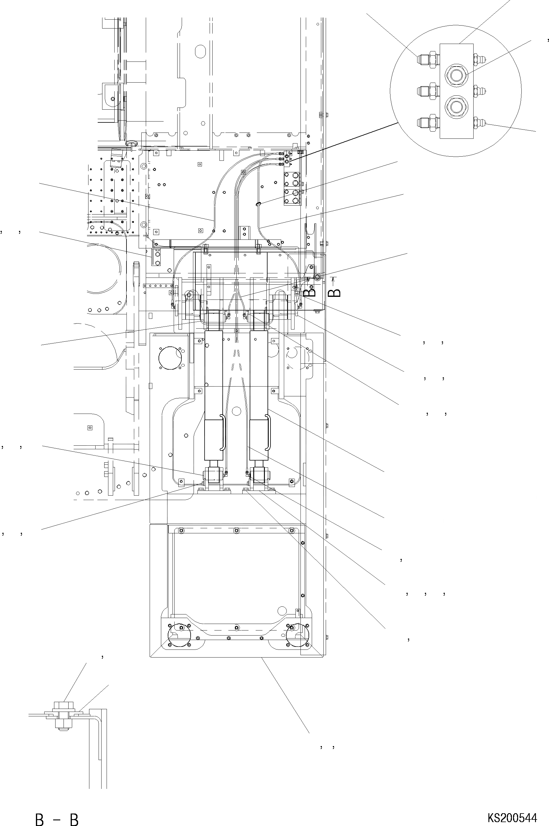 Схема запчастей Komatsu PC290LC - НАКЛОН. КАБИНА ГРУППА J ОСНОВНАЯ РАМА И ЕЕ ЧАСТИ