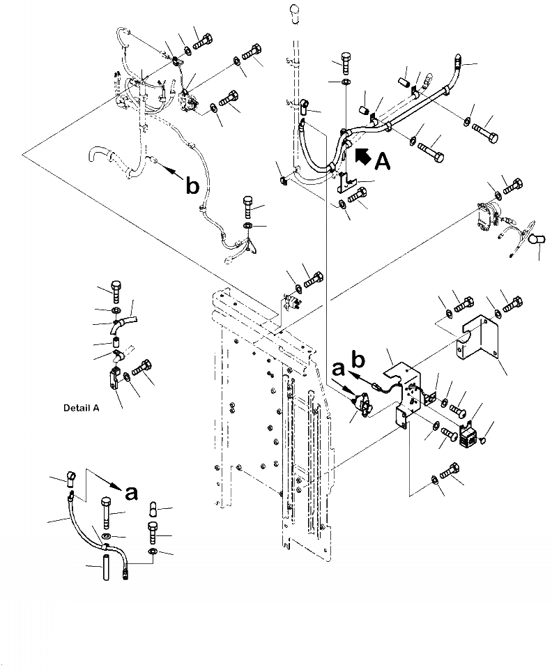 Схема запчастей Komatsu PC290LC-10 - E- STARTER Э/ПРОВОДКА КРЕПЛЕНИЕS И КРЕПЛЕНИЕ (/) ЭЛЕКТРИКА