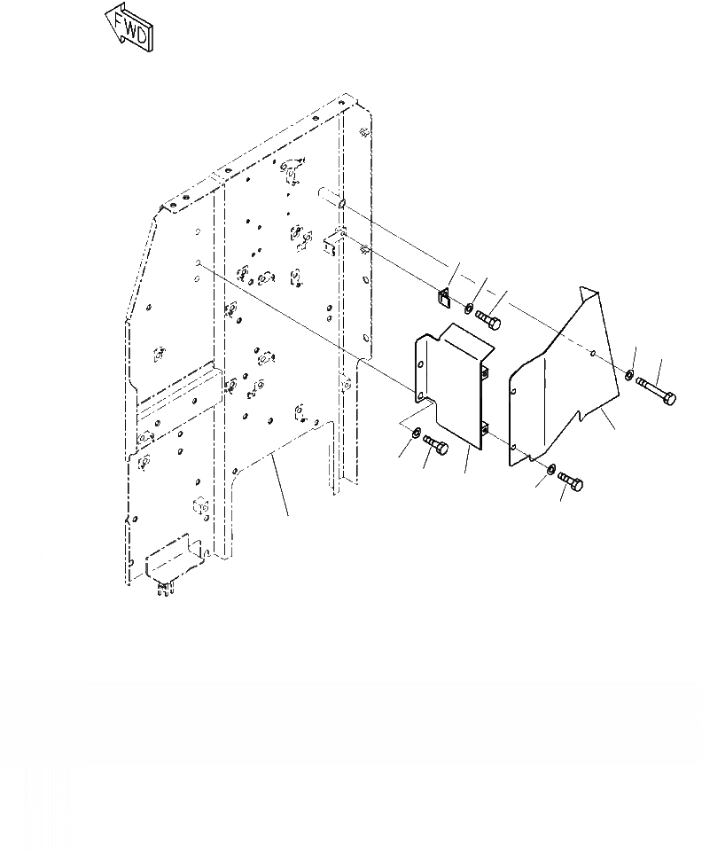 Схема запчастей Komatsu PC290LC-10 - E- STARTER Э/ПРОВОДКА КРЕПЛЕНИЕS И КРЕПЛЕНИЕ (/) ЭЛЕКТРИКА