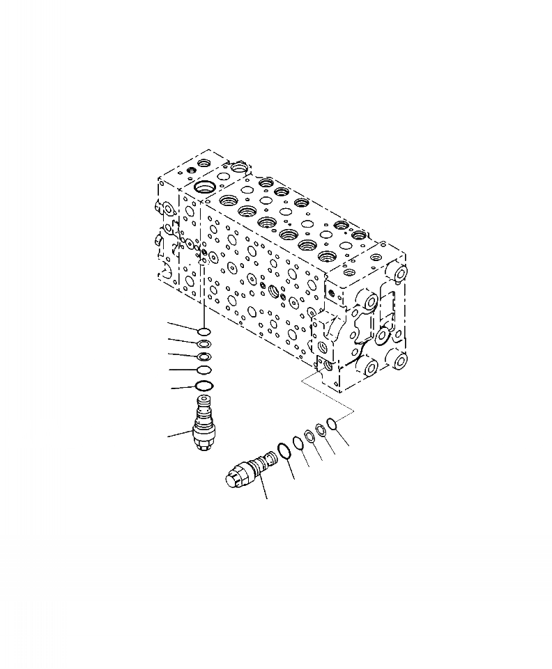 Схема запчастей Komatsu PC290LC-10 - H-8 ОСНОВН. УПРАВЛЯЮЩ. КЛАПАН UNПОГРУЗ. КЛАПАН ГИДРАВЛИКА