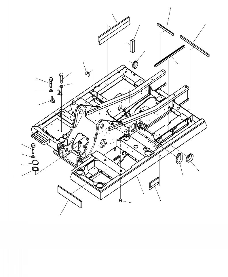 Схема запчастей Komatsu PC290LC-10 - J- ОСНОВНАЯ РАМА ЩИТКИ И УПЛОТНЕНИЯ ОСНОВНАЯ РАМА И ЕЕ ЧАСТИ