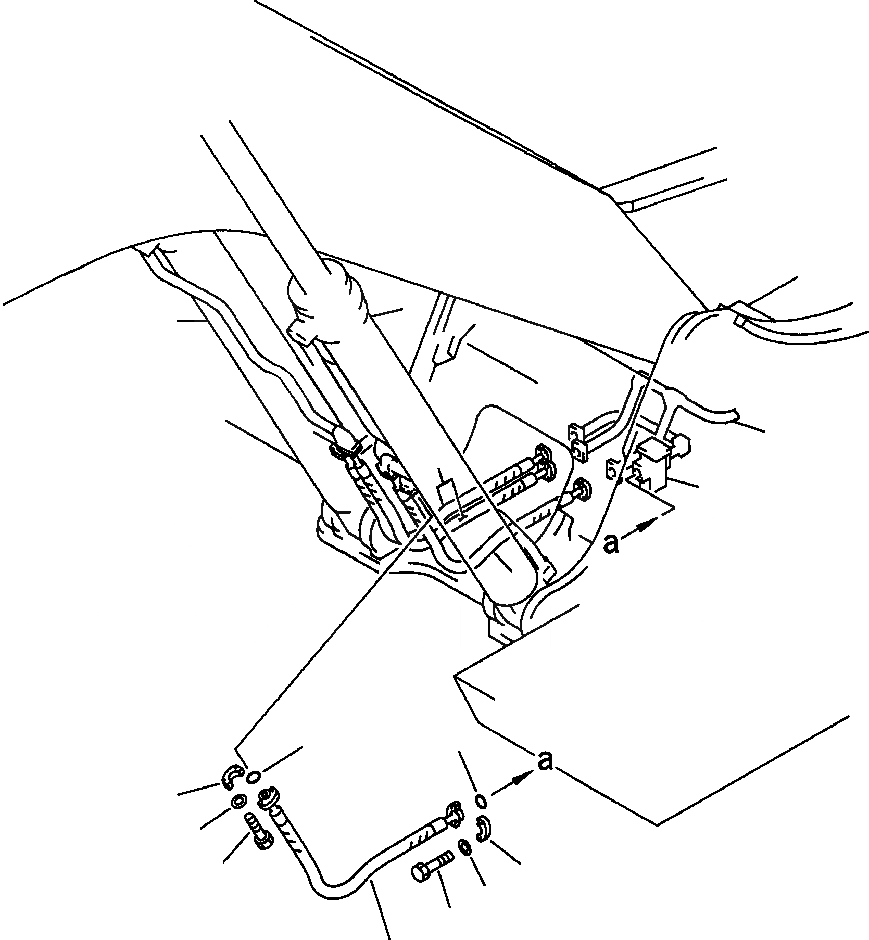 Схема запчастей Komatsu PC300LC-5LC - ЦИЛИНДР СТРЕЛЫТРУБЫ НАВЕСН. ОБОРУД РАБОЧЕЕ ОБОРУДОВАНИЕ (ЭКСКАВАТ.)