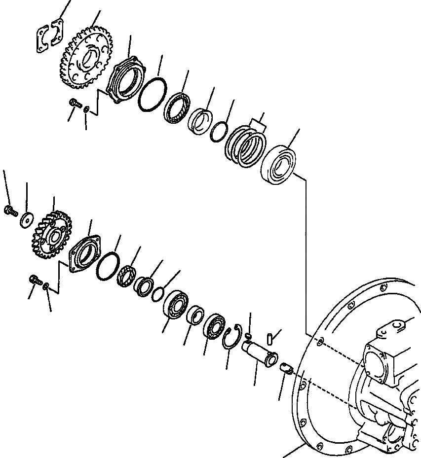 Схема запчастей Komatsu PC300LC-5 - ГИДР. НАСОС. ASSEMBLY ОСНОВН. НАСОС ASSEMBLY - ПРИВОДS И КОМПОНЕНТЫ УПРАВЛ-Е РАБОЧИМ ОБОРУДОВАНИЕМ