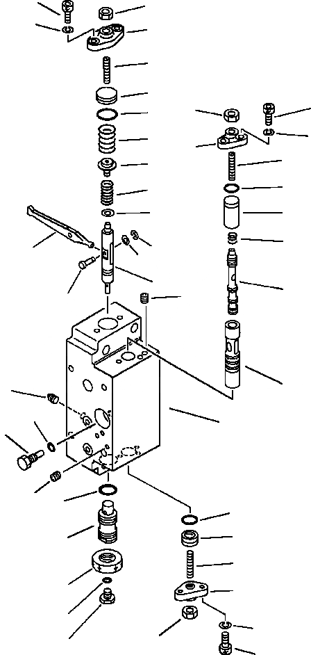 Схема запчастей Komatsu PC300LC-5 - ГИДР. НАСОС. ASSEMBLY ЗАДН. СЕРВОКЛАПАН - SUB-ASSEMBLY УПРАВЛ-Е РАБОЧИМ ОБОРУДОВАНИЕМ