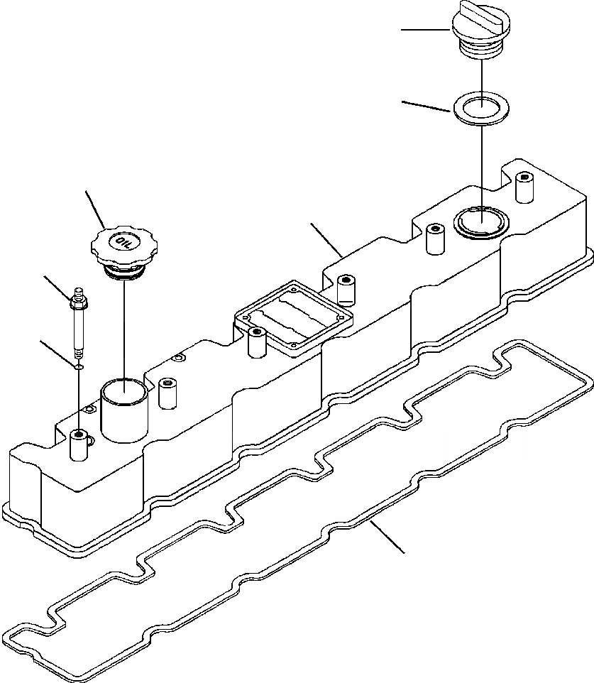 Схема запчастей Komatsu PC300LC-6LE - FIG. A-AA КЛАПАН COVER ДВИГАТЕЛЬ