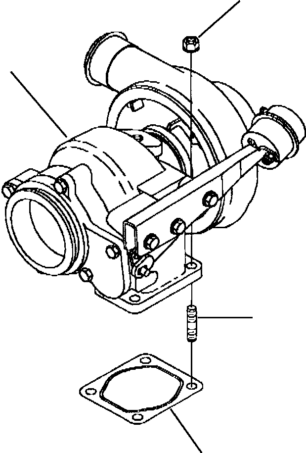 Схема запчастей Komatsu PC300LC-6LE - FIG. A-AA КРЕПЛЕНИЕ ТУРБОНАГНЕТАТЕЛЯ ДВИГАТЕЛЬ