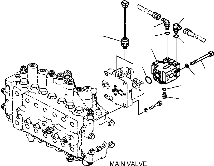 Схема запчастей Komatsu PC300LC-6LE - FIG. H-AA ОСНОВН. КЛАПАН - ДАТЧИК ГИДРАВЛИКА