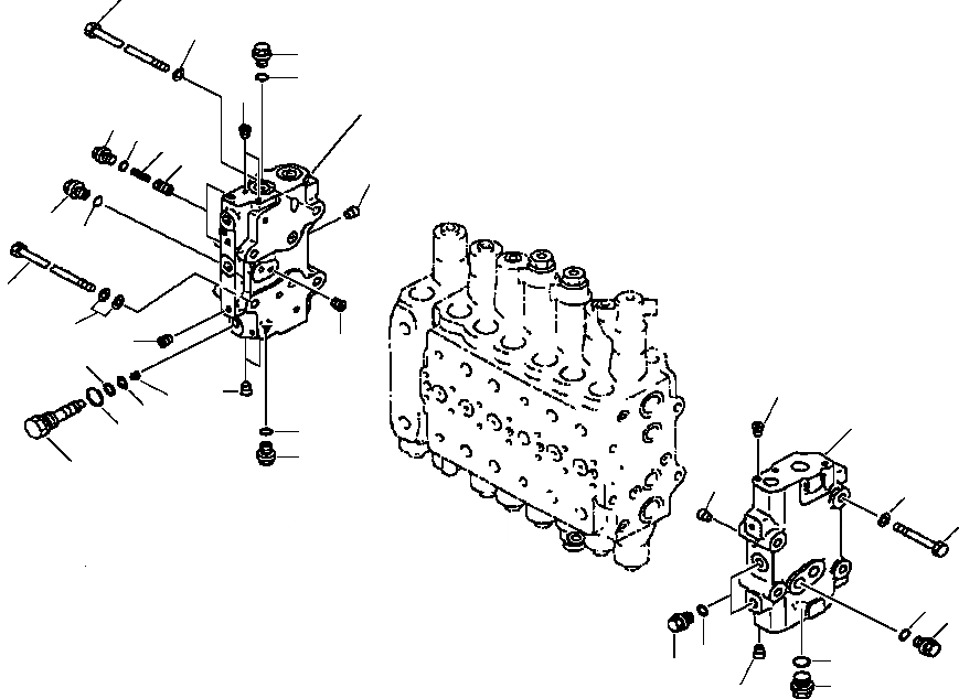 Схема запчастей Komatsu PC300LC-6LE - FIG. H-A ОСНОВН. УПРАВЛЯЮЩ. КЛАПАН - END КРЫШКАASSEMBLIES ГИДРАВЛИКА