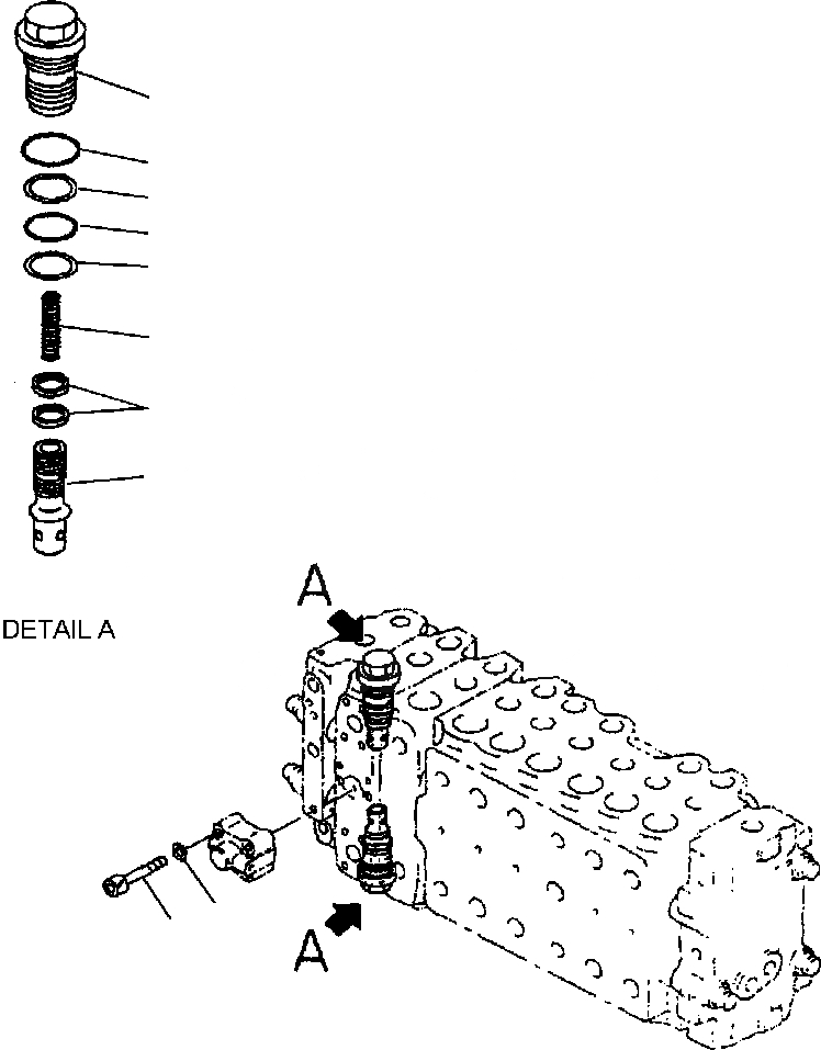 Схема запчастей Komatsu PC300LC-6LE - FIG. H-8A ОСНОВН. УПРАВЛЯЮЩ. КЛАПАН ( АКТУАТОРS) - РЕГУЛИР. ТИП PRESSURE COMPENSATION КЛАПАНS ГИДРАВЛИКА