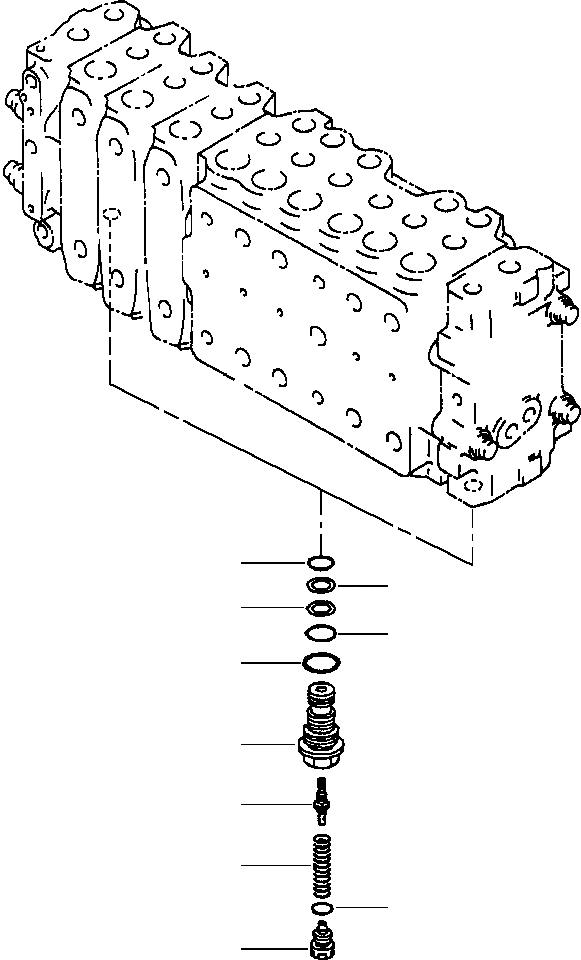 Схема запчастей Komatsu PC300LC-6LE - FIG. H-A ОСНОВН. УПРАВЛЯЮЩ. КЛАПАН ( АКТУАТОРS) - РУКОЯТЬ LO UNПОГРУЗ. КЛАПАН ГИДРАВЛИКА