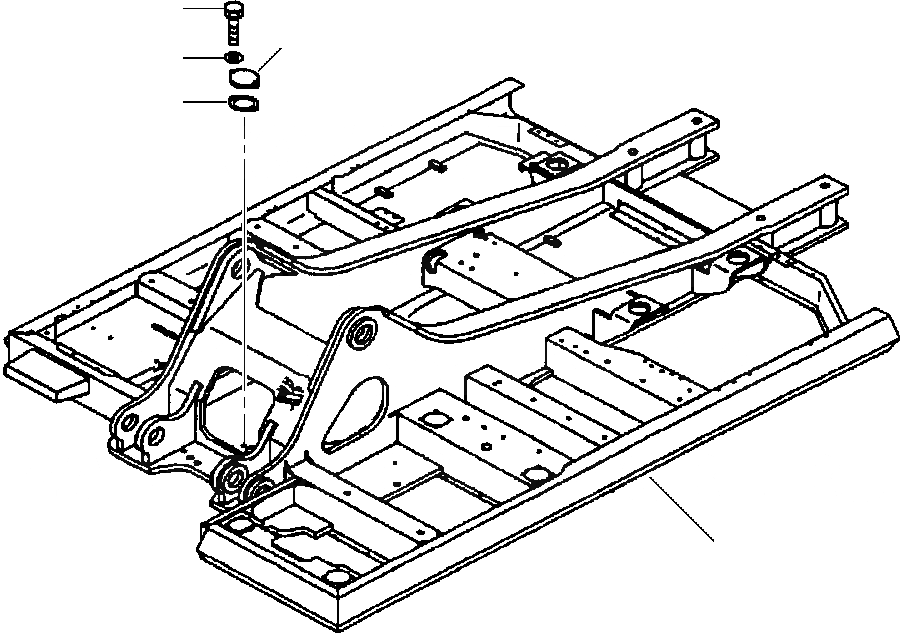 Схема запчастей Komatsu PC300LC-6LE - FIG. J-A ОСНОВНАЯ РАМА - СТАНДАРТН. ОСНОВНАЯ РАМА И ЕЕ ЧАСТИ