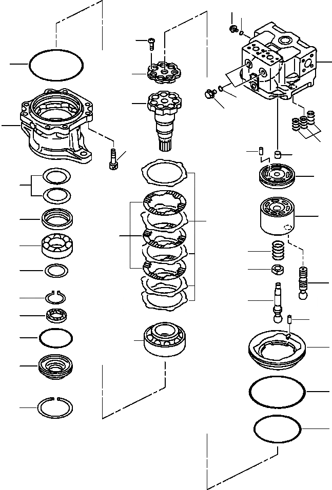 Схема запчастей Komatsu PC300LC-6LE - FIG. N-A МОТОР ПОВОРОТА - COMPLETE ASSEMBLY ПОВОРОТН. КРУГ И КОМПОНЕНТЫ