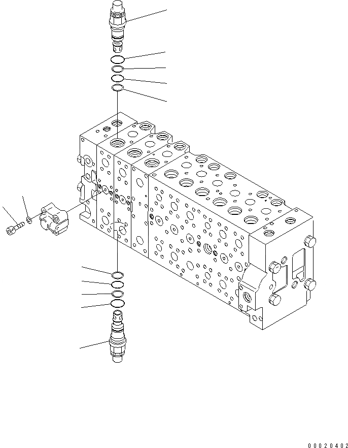 Схема запчастей Komatsu PC300HD-7E0 - ОСНОВН. КЛАПАН ( АКТУАТОР) (БЕЗОПАСН. ВСАСЫВ. КЛАПАН) (/) ГИДРАВЛИКА