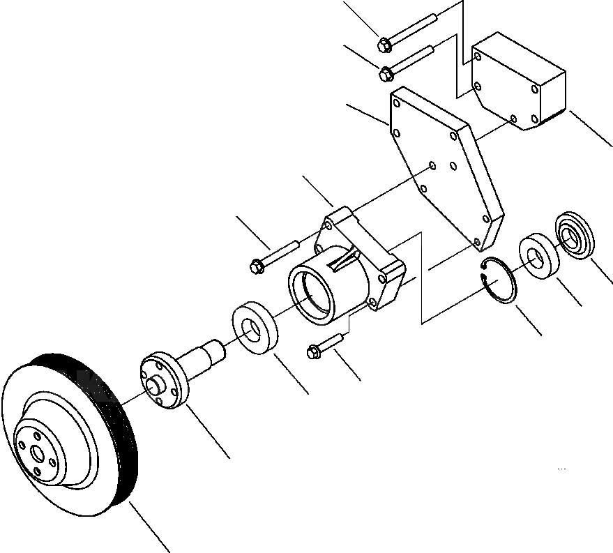 Схема запчастей Komatsu PC300HD-7L - A-AA7 ПРИВОД ВЕНТИЛЯТОРА ШКИВ ДВИГАТЕЛЬ