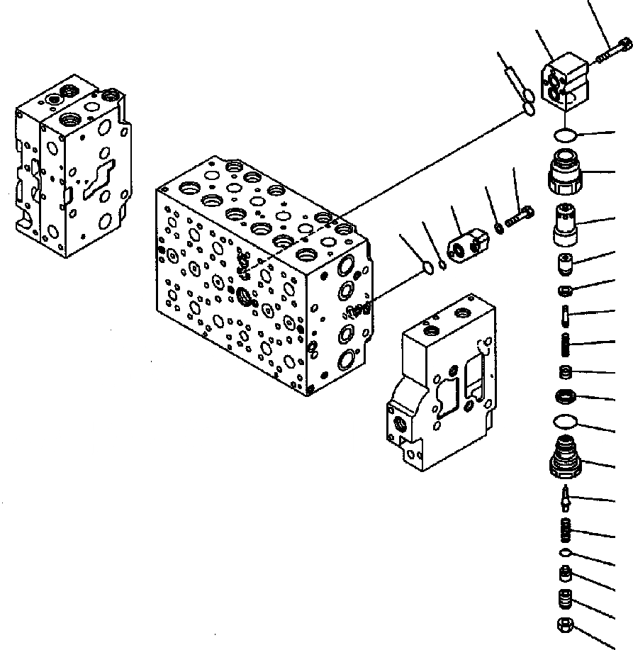 Схема запчастей Komatsu PC300HD-7L - H-A ОСНОВН. КЛАПАН ВСАСЫАЮЩИЙ КЛАПАН БЕЗОПАСНОСТИ ГИДРАВЛИКА