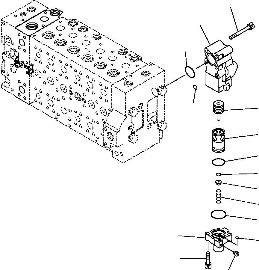 Схема запчастей Komatsu PC300HD-7L - H-A ОСНОВН. КЛАПАН BACK PRESSURE КЛАПАН ГИДРАВЛИКА
