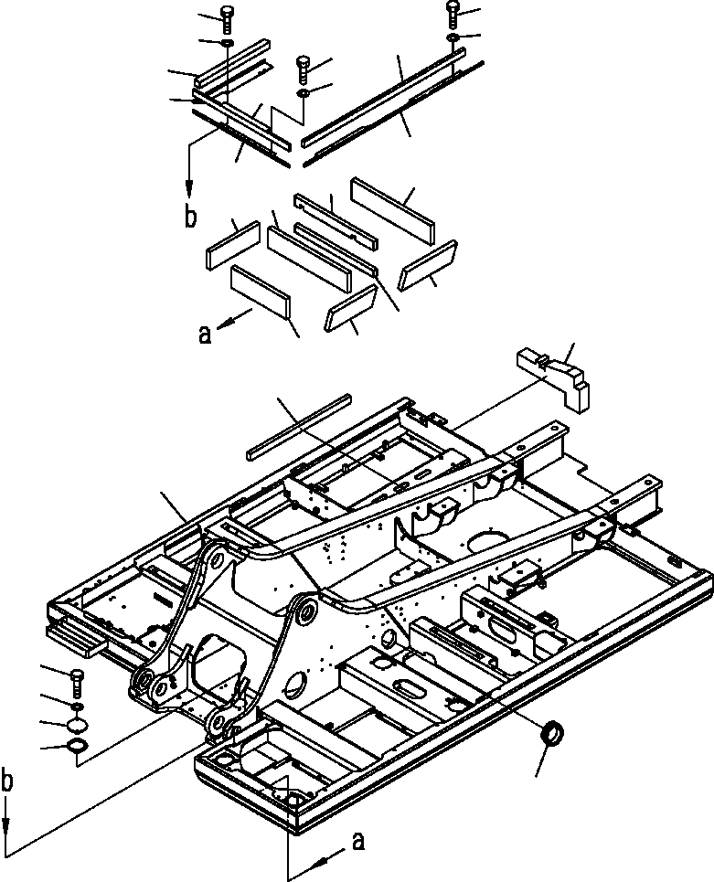 Схема запчастей Komatsu PC300HD-7L - J-A ОСНОВНАЯ РАМА КРЫШКИ И ПРОКЛАДКА (W/ЗАЩИТА НИЖНЕЙ ЧАСТИ) заводской номер A88- ОСНОВНАЯ РАМА И ЕЕ ЧАСТИ