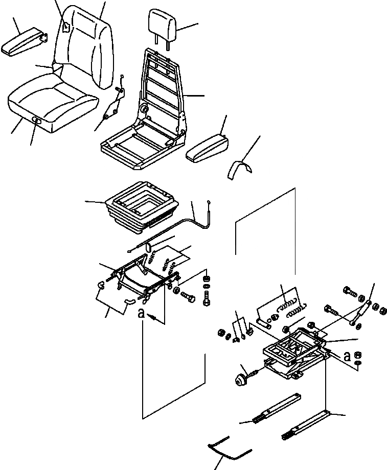 Схема запчастей Komatsu PC300HD-7L - K-A OPERATOR СИДЕНЬЕ ASSEMBLY OPERATOR ОБСТАНОВКА И СИСТЕМА УПРАВЛЕНИЯ