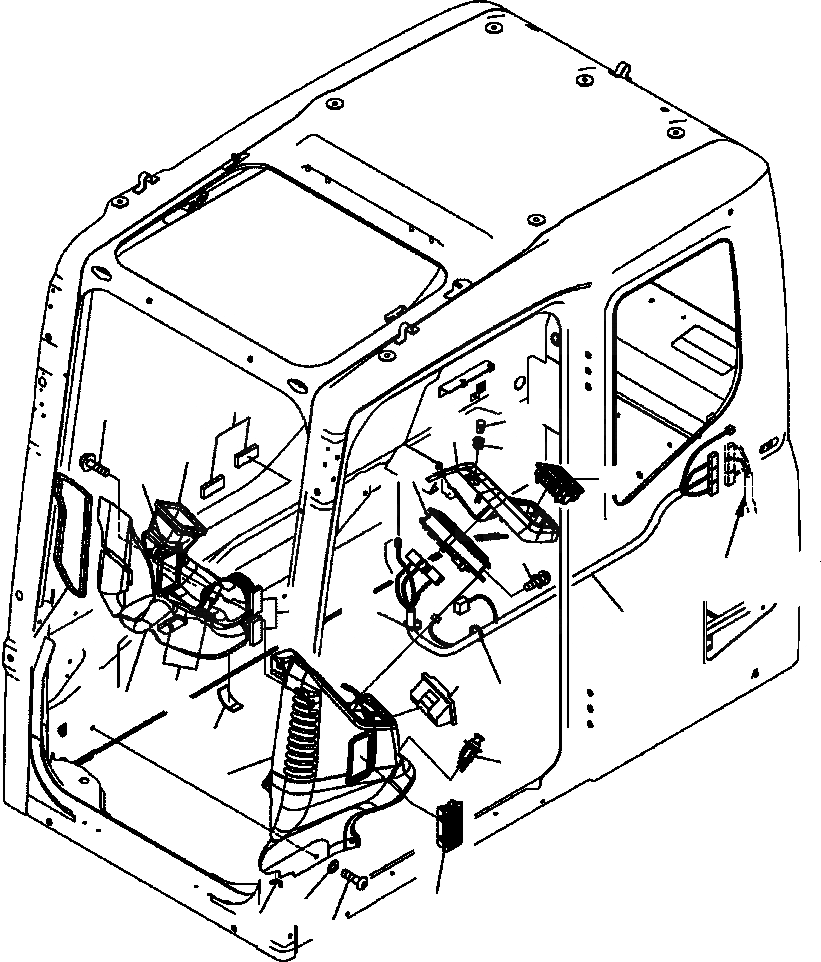 Схема запчастей Komatsu PC300HD-7L - K-A КАБИНА СИСТЕМА МОНИТОРА W/MULTI МОНИТОР заводской номер A88- OPERATOR ОБСТАНОВКА И СИСТЕМА УПРАВЛЕНИЯ