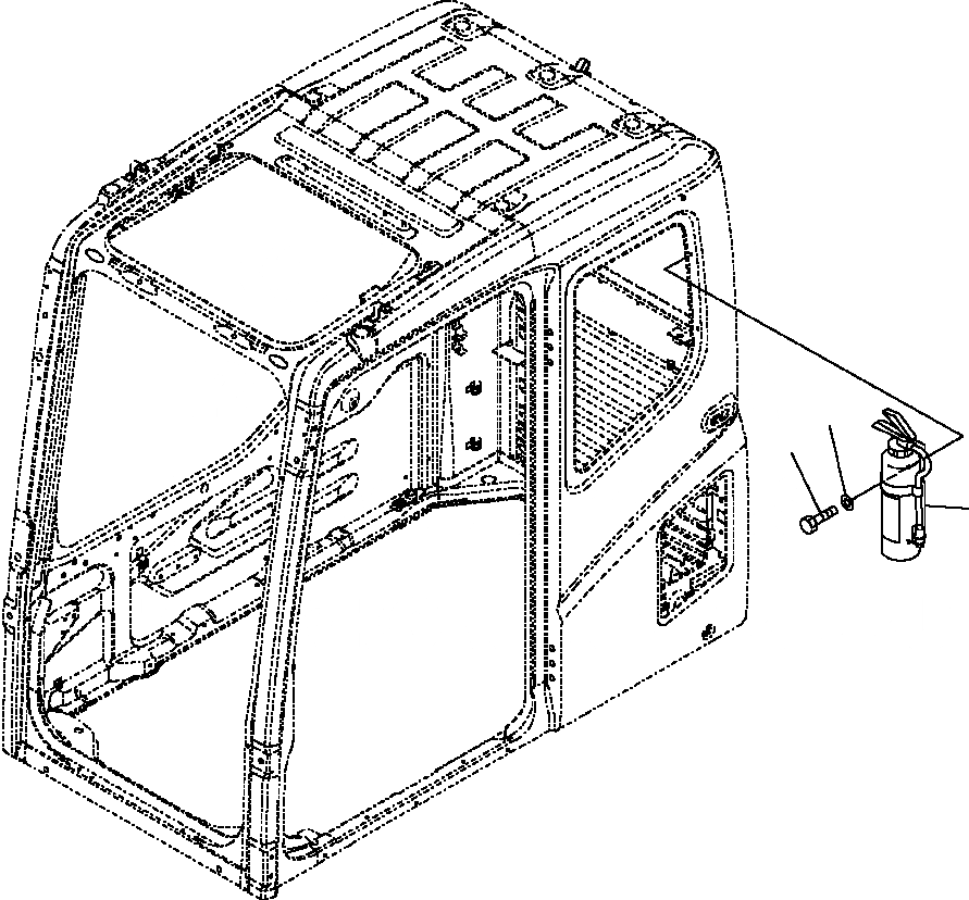 Схема запчастей Komatsu PC300HD-7L - K8-A ОГНЕТУШИТЕЛЬ заводской номер A8-A87 OPERATOR ОБСТАНОВКА И СИСТЕМА УПРАВЛЕНИЯ