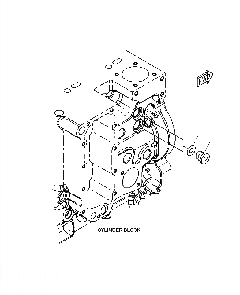 Схема запчастей Komatsu PC300HD-8 - A-AA БЛОК ЦИЛИНДРОВ ОХЛАЖДЕНИЕ МАСЛА ГТР ЗАГЛУШКА ДВИГАТЕЛЬ