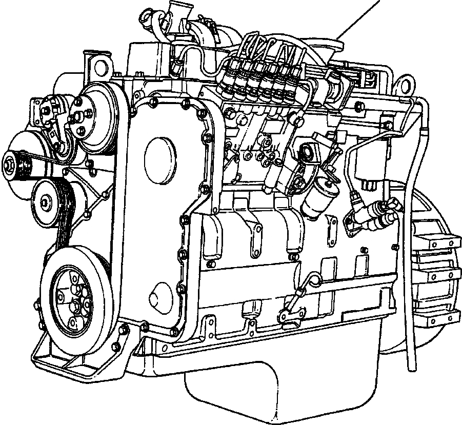 Схема запчастей Komatsu PC300HD-8 - A9-AA ДВИГАТЕЛЬ ASSEMBLY ДВИГАТЕЛЬ