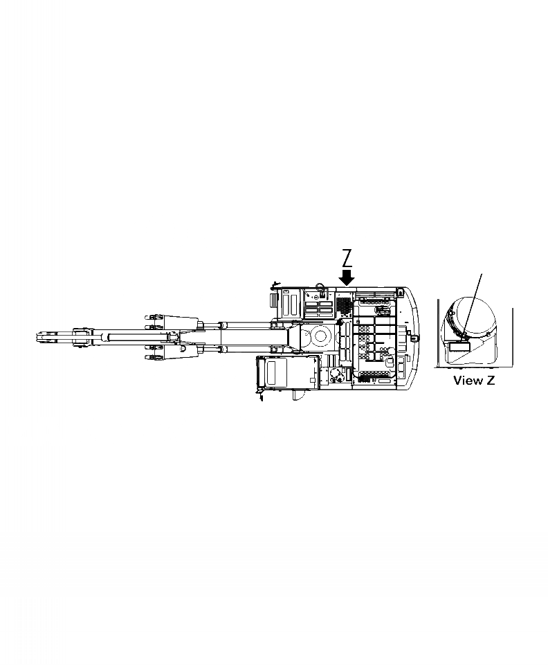 Схема запчастей Komatsu PC300HD-8 - U-A SERVICE INSTRUCTION ВОЗДУХООЧИСТИТЕЛЬ МАРКИРОВКА