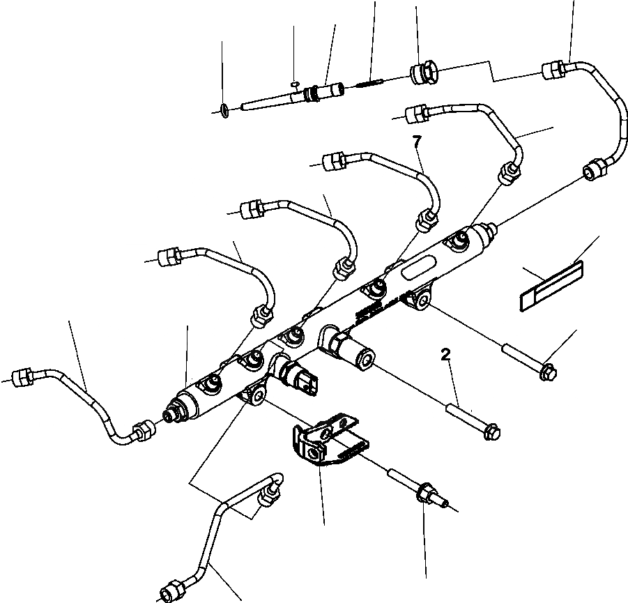 Схема запчастей Komatsu PC300LC-8 - A-AA ТОПЛИВН. ТРУБКИ ВПРЫСКА ДВИГАТЕЛЬ